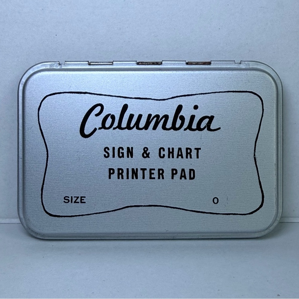 Vintage Columbia Sign & Chart Printer Pad